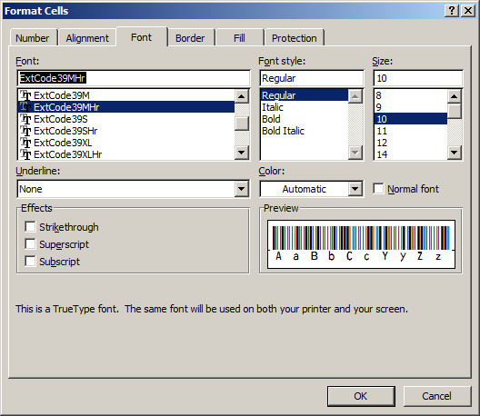 Print code39 extended barcode in Office and Crystal Reports